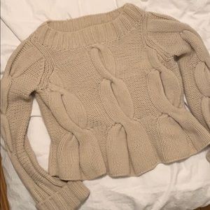 ❄️ Twenty8twelve wool cozy cream sweater medium❄️